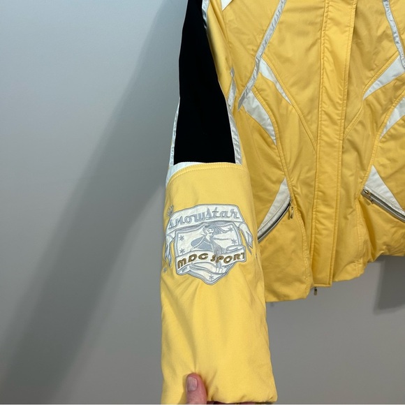 MDC Dora Pfister Yellow Black Ski Jacket Weather-Resistant Women’s Size US 12 - Picture 2 of 9